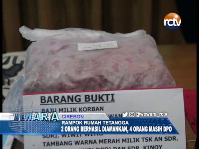 Tega, Tetangga Sendiri Dirampok, 2 Orang Berhasil Diamankan, 4 Orang Masih DPO