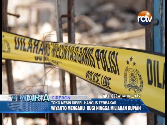 Toko Mesin Diesel Ludes Terbakar, Wiyanto Mengaku Rugi Hingga Miliaran Rupiah