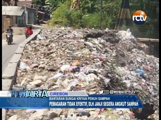 Jorok, Bantaran Sungai Kriyan Penuh Sampah