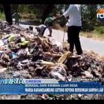 Warga Gotong Royong Bersihkan Sampah Kiriman