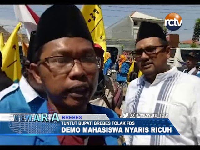 Aksi Demo Minta Bupati Brebes Tolak FDS