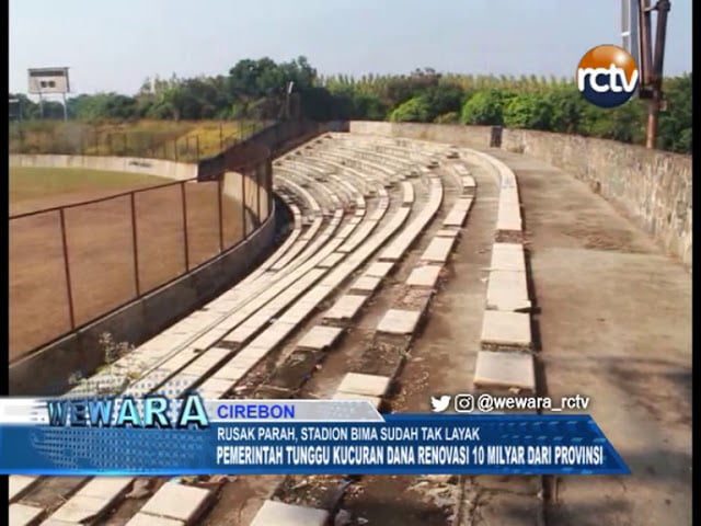 Terlalu, Stadion Bima Rusak Parah dan Tak Layak Pakai