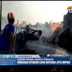 Gudang Matrial Hangus Terbakar , Kerugian Capai Ratusan Juta Rupiah