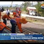 Akhirnya Perlintasan Kereta Api Kretek Bisa Dilalui Motor