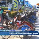 Ada Presiden, Tukang Becak Jadi Tertib