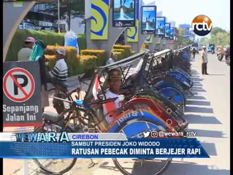 Ada Presiden, Tukang Becak Jadi Tertib