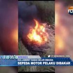 Dua Jambret Babak Belur Dimassa dan Sepeda Motor Pelaku Dibakar