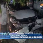 Sopir Diduga Ngantuk, Mobil Sedan Tabrak Bahu Jalan