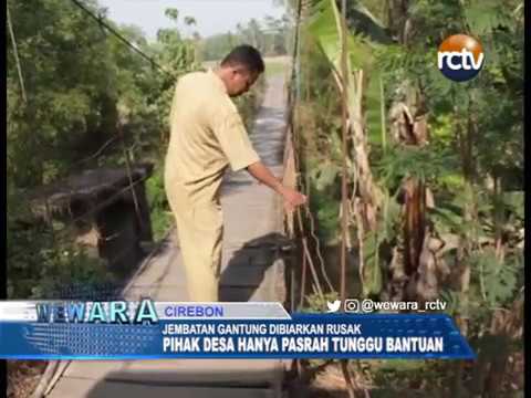 Jembatan Gantung Rusak, Pihak Desa Pasrah Tunggu Bantuan