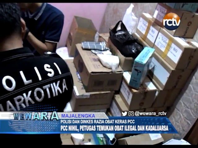 Polisi dan Dinkes Kabupaten Majelangka Razia Obat Keras PCC