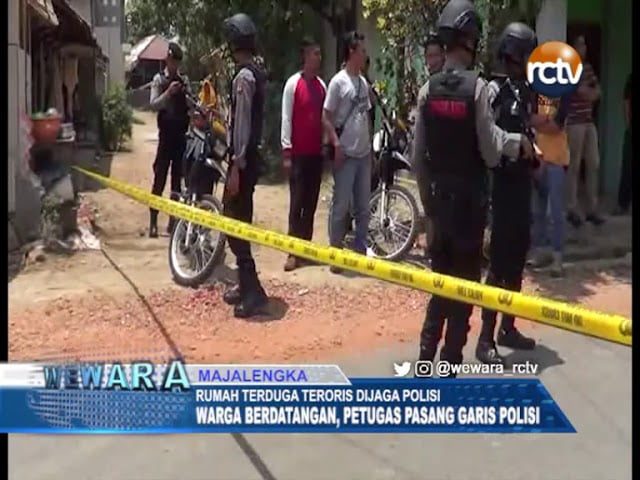 Rumah Terduga Teroris Dijaga Polisi dan Dipasang Garis Polisi