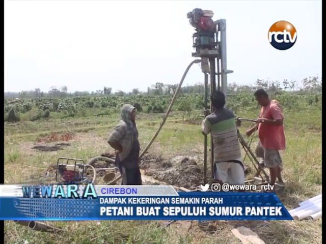 Petani Bikin Sepuluh Sumur Pantek Untuk Antisipasi Kekeringan