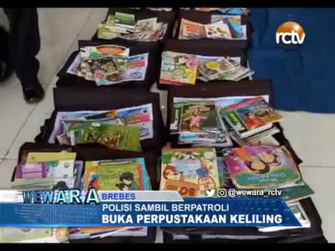 Polisi Sambil Berpatroli, Buka Perpustakaan Keliling Polisi Sambil Berpatroli, Buka Perpustakaan Keliling