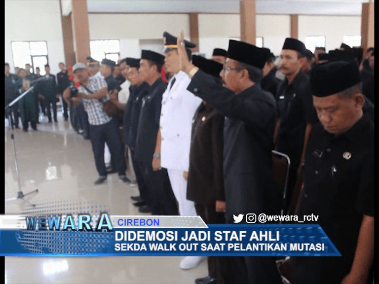 Didemosi Jadi Staf Ahli, Sekda Walk Out Saat Pelantikan Mutasi