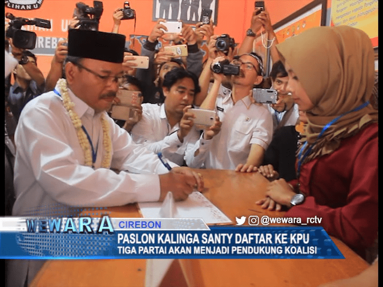 Paslon Kalinga Santy Daftar ke KPU