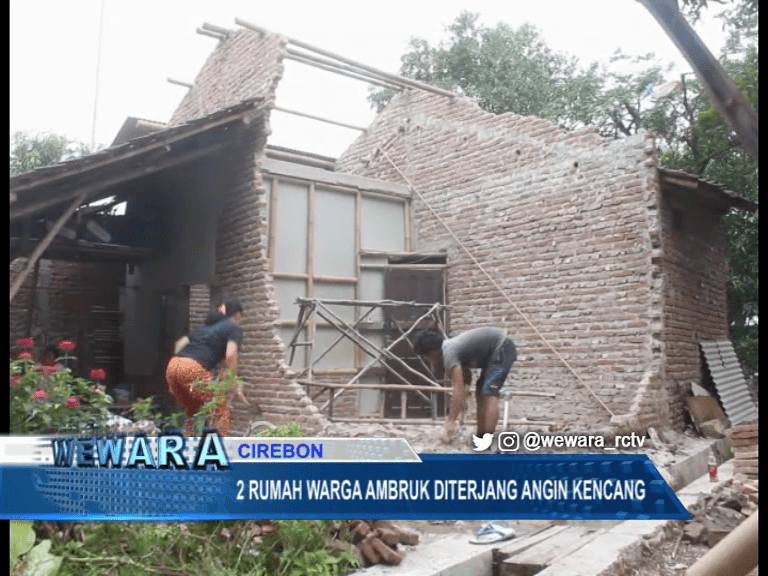 2 Rumah Warga Ambruk Diterjang Angin Kencang