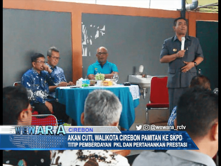 Akan Cuti, Walikota Cirebon Pamitan ke SKPD