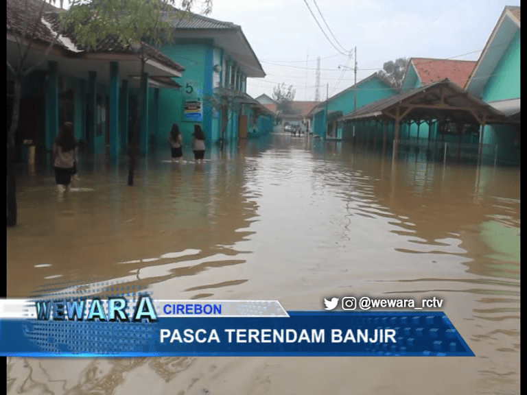 Banjir di MTs N 1 Kota Cirebon Sulit Diatasi