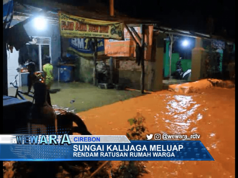 Sungai Kalijaga Meluap, Rendam Ratusan Rumah Warga