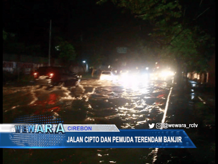 Jalan Cipto dan Pemuda Terendam Banjir