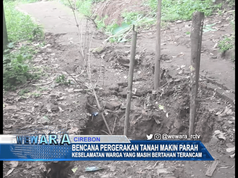 Bencana Pergerakan Tanah Di Desa Gumulung Lebak Makin Parah