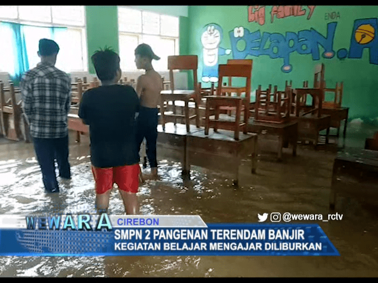 SMPN 2 Pangenan Terendam Banjir