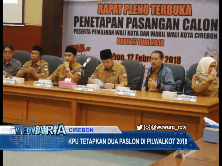 KPU Tetapkan Dua Paslon di Pilwalkot 2018