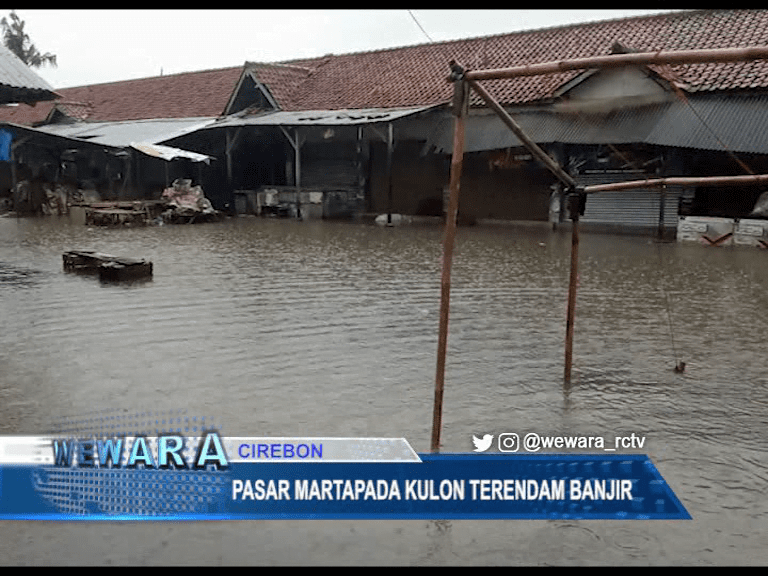 Pasar Martapada Kulon Terendam Banjir