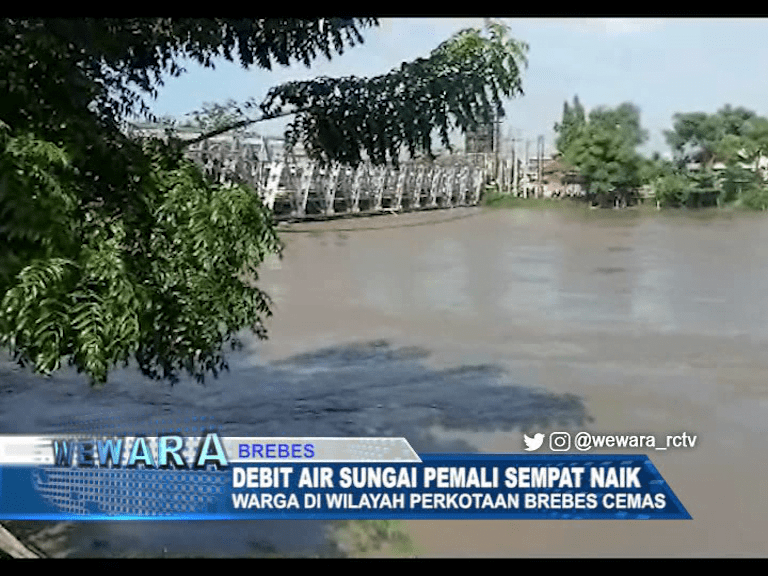 Debit Air Sungai Pemali Sempat Naik, Warga di Wilayah Perkotaan Brebes Cemas