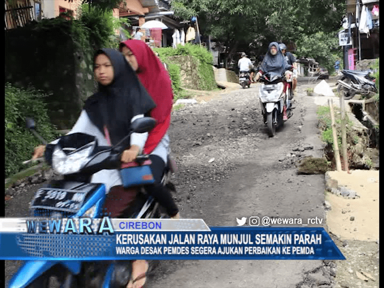 Kerusakan Jalan Raya Munjul Semakin Parah