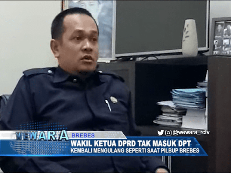 Wakil Ketua DPRD Brebes Tak Masuk DPT