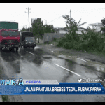 Jalan Pantura Brebes-Tegal Rusak Parah