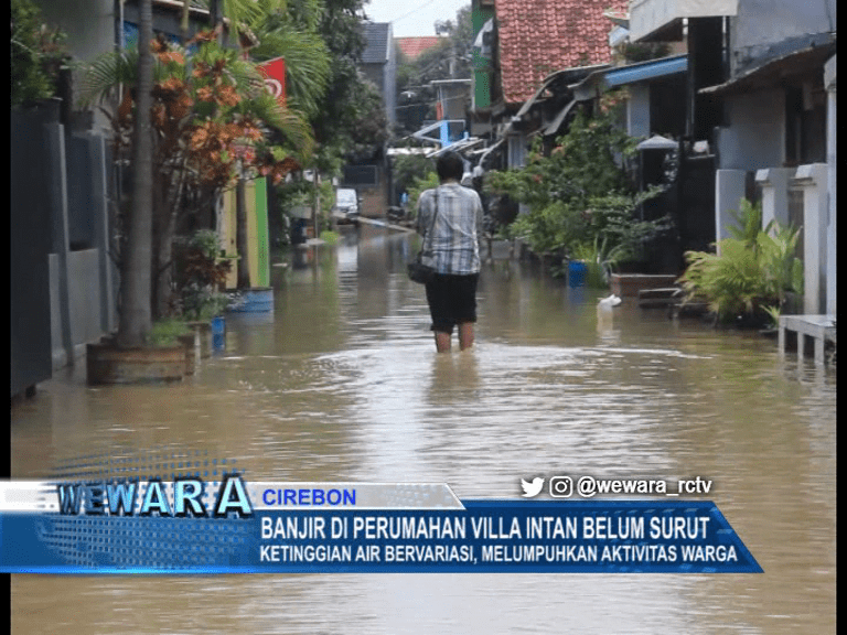 Banjir di Perumahan Villa Intan Belum Surut