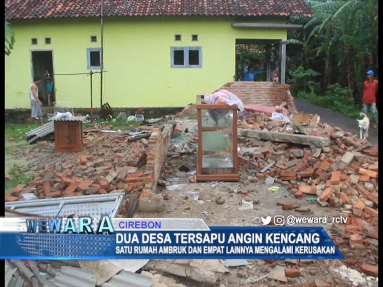 Dua Desa Tersapu Angin Kencang