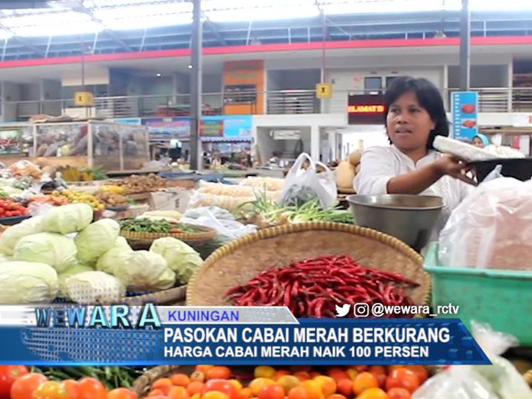 Pasokan Cabai Merah Berkurang, Harga Cabai Merah Naik 100 Persen