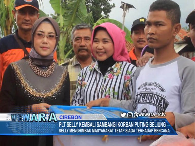 Plt Selly Kembali Sambangi Korban Puting Beliung