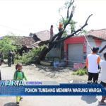 Pohon Tumbang Menimpa Warung Warga