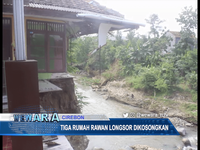 Tiga Rumah Rawan Longsor Dikosongkan