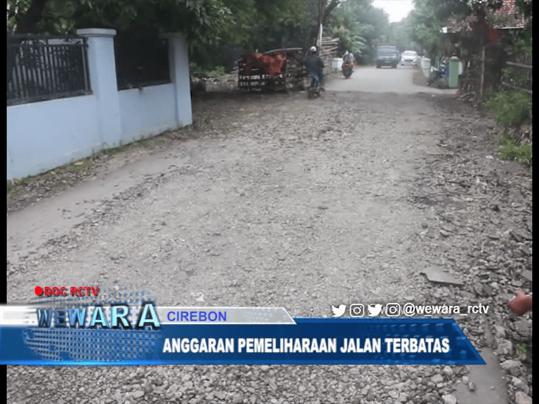 Anggaran Pemeliharaan Jalan Terbatas