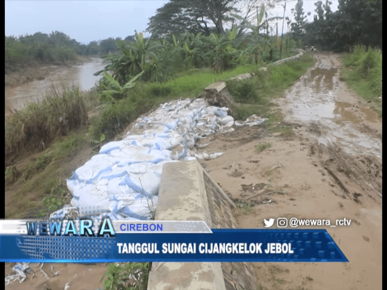 Tanggul Sungai Cijangkelok Jebol