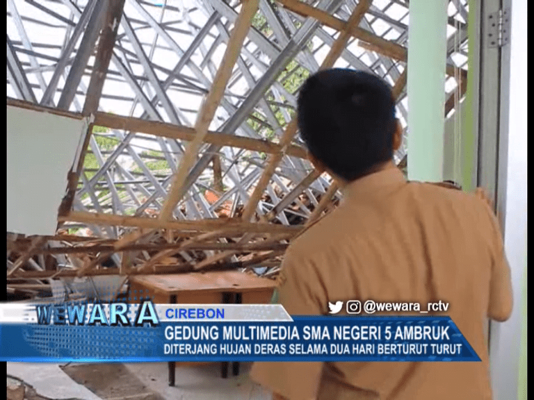 Gedung Multimedia SMA Negeri 5 Ambruk