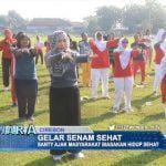 Gelar Senam Sehat Santy Ajak Masyarakat Biasakan Hidup Sehat