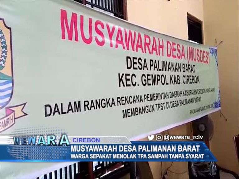 Musyawarah Desa Palimanan Barat Warga Sepakat Menolak Tpa Sampah Tanpa Syarat