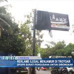 Reklame Ilegal Menjamur Di Trotoar