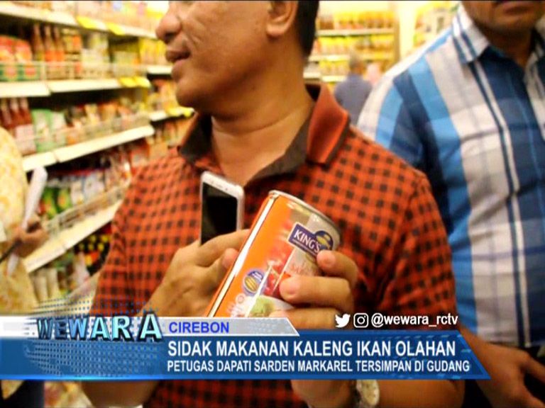 Sidak Makanan Kaleng Ikan Olahan Petugas Dapati Sarden Markarel Tersimpan Di Gudang