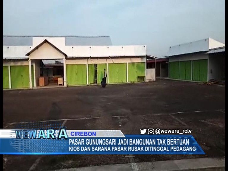 Pasar Gunungsari Jadi Bangunan Tak Bertuan