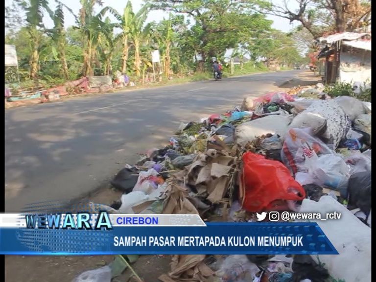 Sampah Pasar Mertapada Kulon Menumpuk, Tidak Ada Pengangkutan Sampah Beberapa Hari Terakhir