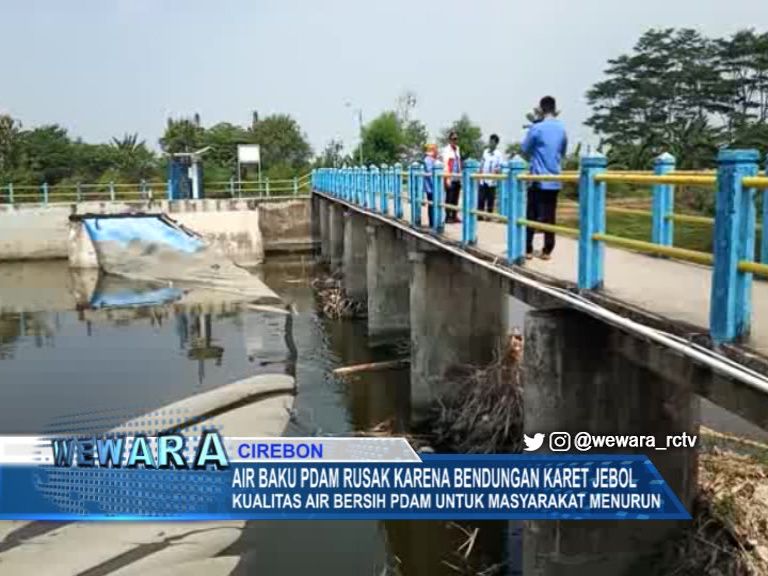 Air Baku Pdam Rusak Karena Bendungan Karet Jebol