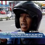 Penutupan U-Turn Di Jalan Cipto, Ada Pro Dan Kontra Bagi Pengguna Jalan