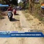 Jalan Tembus Cirebon-Kuningan Rusak Berbatu